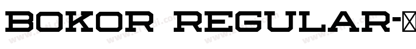 bokor regular字体转换